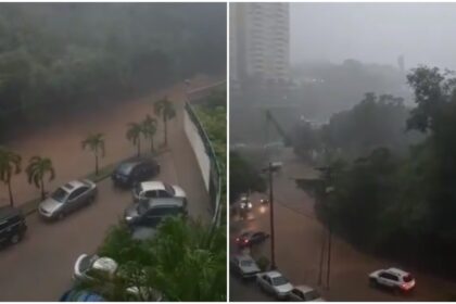 Reportan calles inundadas tras las lluvias de este 8-Oct en Caracas