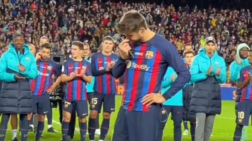 EN VIDEO | Las emotivas palabras de Piqué tras jugar su último partido como profesional