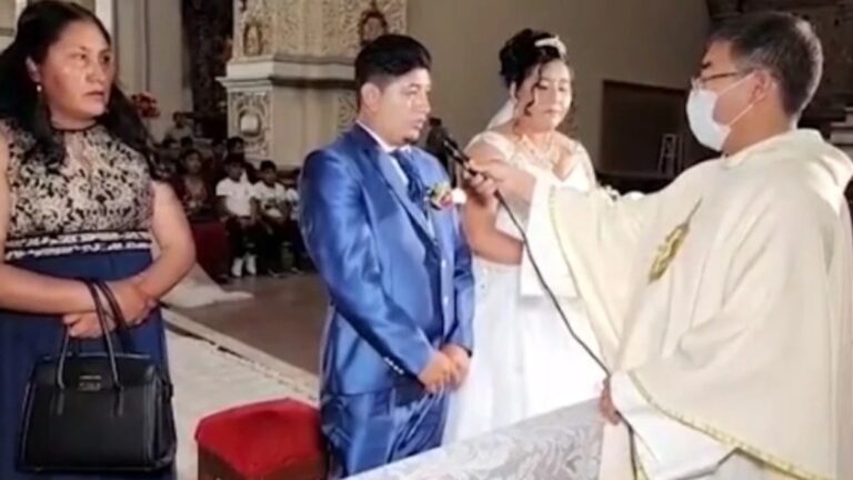 El video viral del novio nervioso que dice en plena boda al sacerdote que se casa obligado
