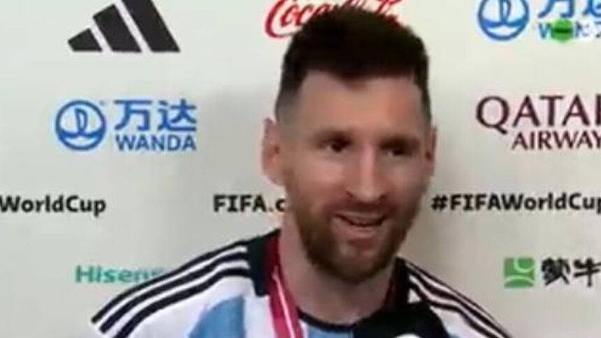 EN VIDEO | Las primeras palabras de Messi tras ganar el Mundial de Qatar