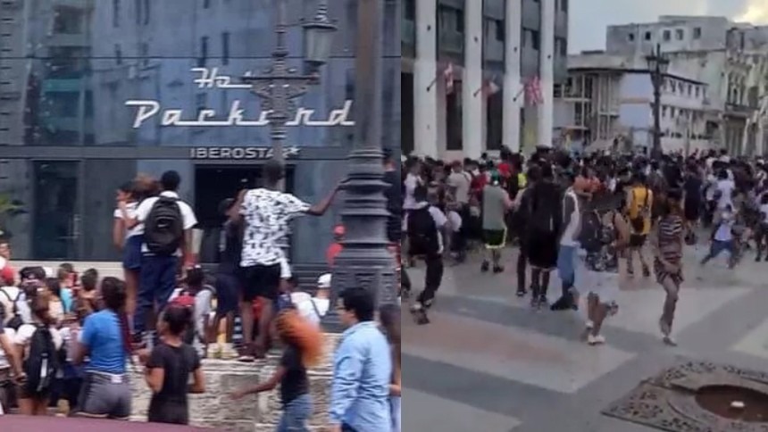 El video viral del rapero 6ix9ine, lanzó billetes desde ventana de un hotel en La Habana y la gente enloqueció