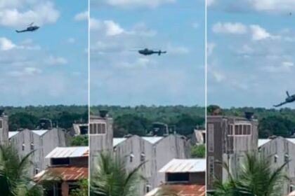 Angustiante video: Helicóptero se estrelló en Colombia y todo quedó grabado, no hubo sobrevivientes