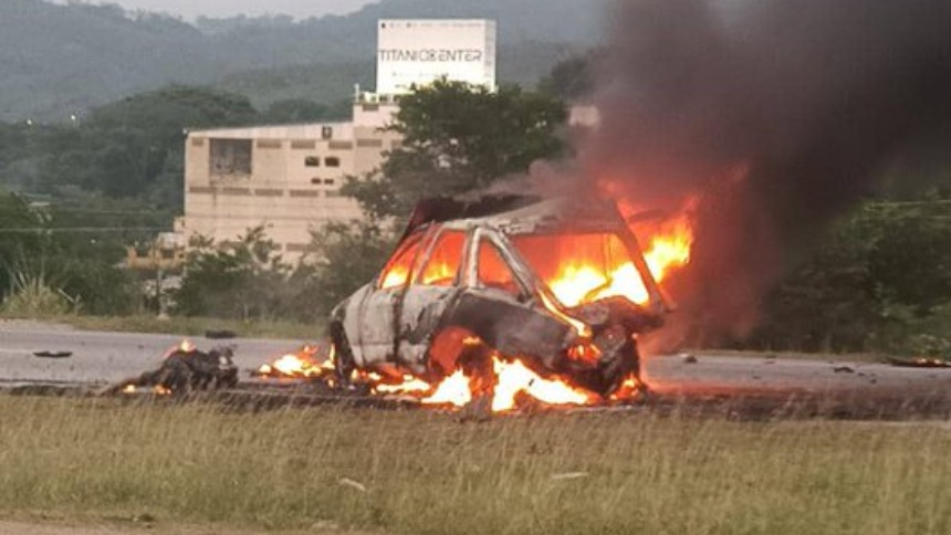 Murió conocido DJ de Valles del Tuy en aparatoso accidente de tránsito, el carro se incendió