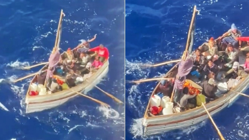 Balseros cubanos fueron rescatados por un crucero cerca de las costas de Miami