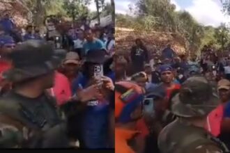 Pese a mortífero derrumbe registrado en la mina Bulla Loca, situada en el estado Bolívar, un grupo de trabajadores y habitantes se negó a ser evacuados por los militares.  