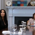 La modelo y expresaria Kimberly Kardashian, conocida como Kim Kardashian, se reunió en la Casa Blanca Estados Unidos