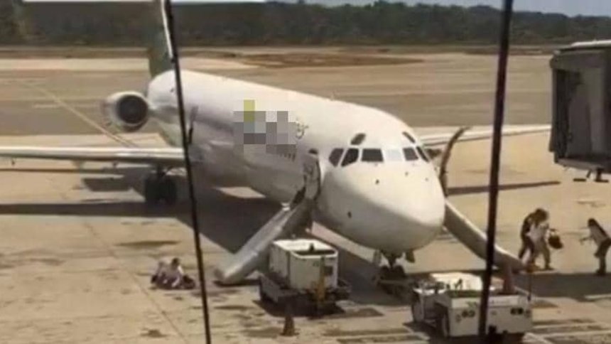 Revelan detalles del avión que tuvo que ser desalojado de emergencia en plena pista del aeropuerto de Maiquetía