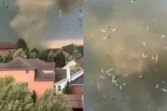 Un potente tornado arrasó con una iglesia y otras propiedades en Pennsylvania (EEUU), como consecuencia de la serie de tormentas que azotaron